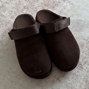 UGG Women's Chocolate Brown Suede Slip-Ons